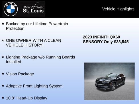 Used 2023 INFINITI QX60 Sensory w/ Vision Package image 8