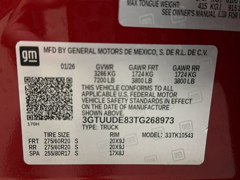 Used 2026 GMC Sierra 1500 SLT w/ SLT Premium Plus Package AWD/4WD image 44