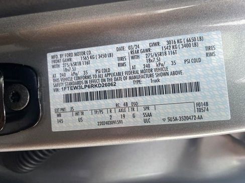 Used 2024 Ford F150 XLT w/ Equipment Group 302A MID AWD/4WD image 20