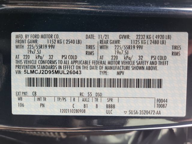 Certified 2021 Lincoln Corsair Reserve w/ Equipment Group 201A AWD/4WD image 27