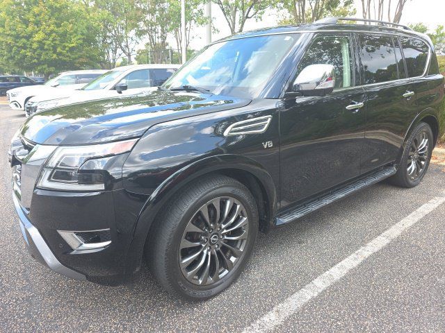 Certified 2021 Nissan Armada Platinum w/ Captain's Chairs Package AWD/4WD image 1