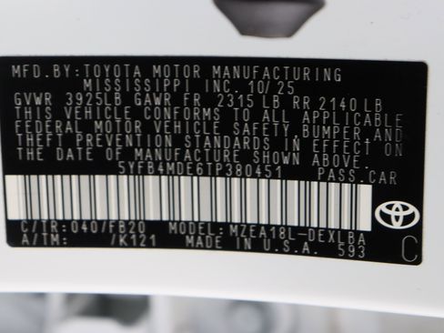 Certified 2026 Toyota Corolla LE FWD image 38