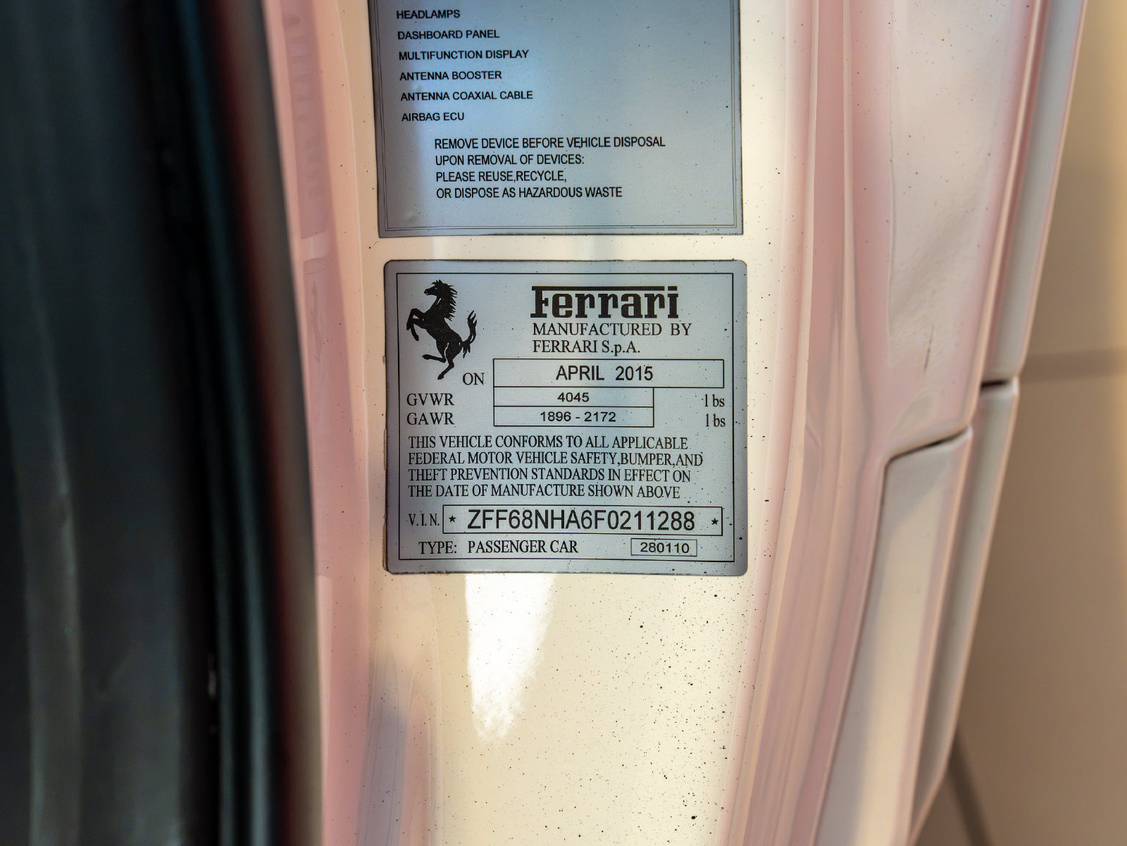 Certified 2015 Ferrari 458 Spider RWD image 25
