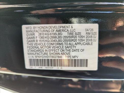 New 2026 Honda Pilot Sport image 17