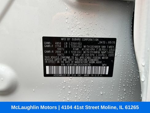 Certified 2025 Subaru Outback Limited image 20