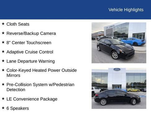 Used 2024 Toyota Corolla LE w/ LE Convenience Package FWD image 6