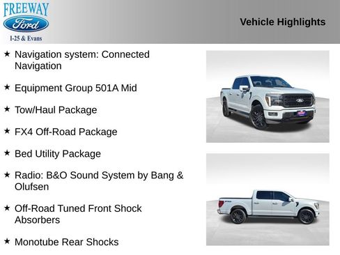 Used 2025 Ford F150 Lariat w/ Equipment Group 501A Mid AWD/4WD image 2