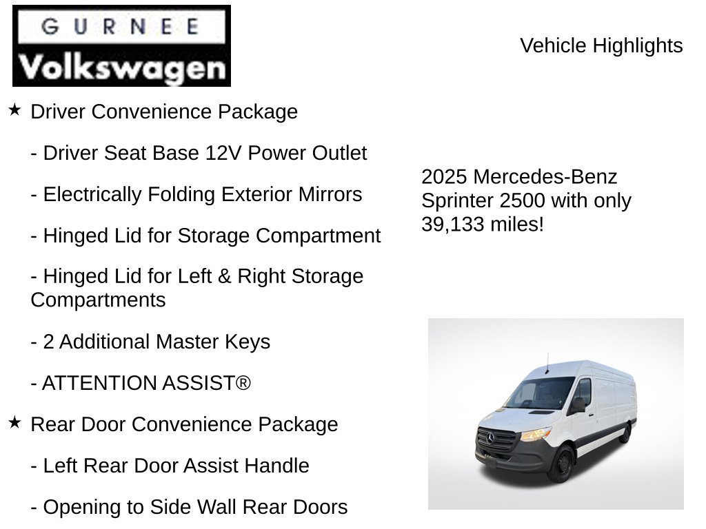 Used 2025 Mercedes-Benz Sprinter 2500 image 7