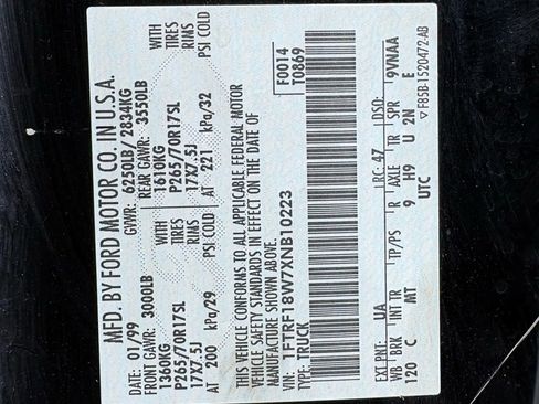 Used 1999 Ford F150 4x4 Regular Cab image 21