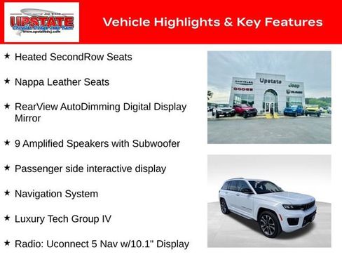 Used 2023 Jeep Grand Cherokee Overland w/ Luxury Tech Group IV AWD/4WD image 9
