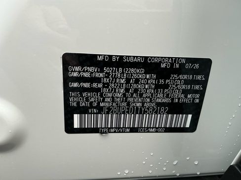 New 2026 Subaru Outback Touring AWD/4WD image 16
