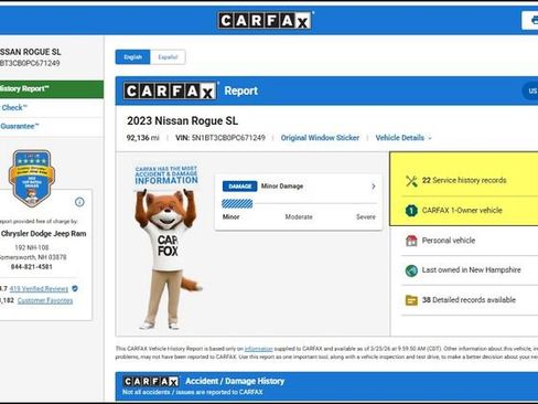 Used 2023 Nissan Rogue SL w/ SL Premium Package image 13