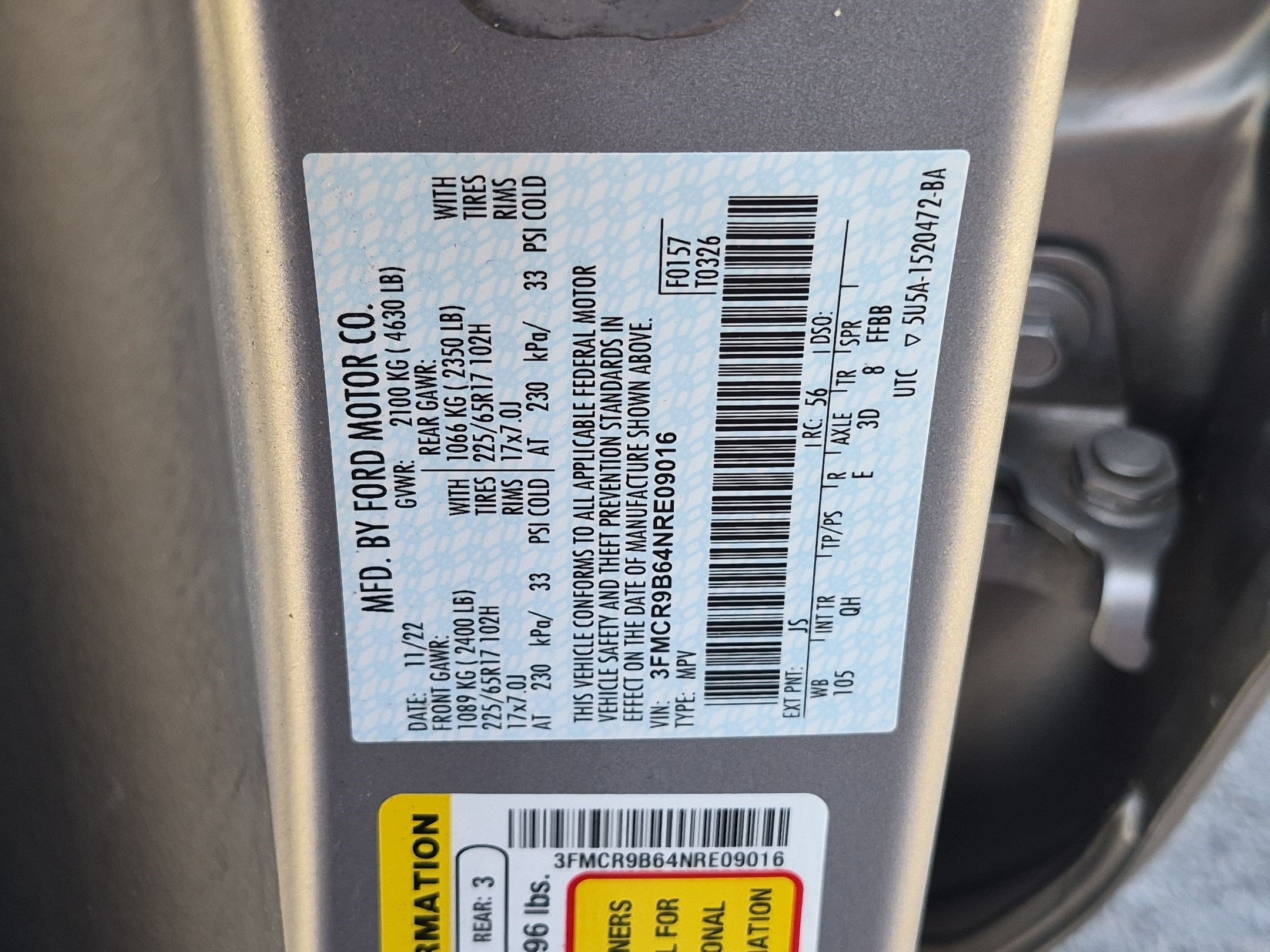 Used 2022 Ford Bronco Sport Big Bend w/ Convenience Package AWD/4WD image 35