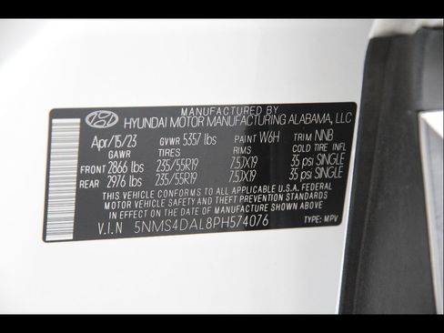 Certified 2023 Hyundai Santa Fe Limited w/ Cargo Package AWD/4WD image 23