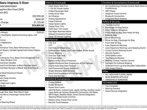 Used 2024 Subaru Impreza 2.0i image 43