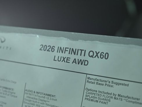 New 2026 INFINITI QX60 Luxe image 26