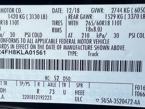 Used 2019 Ford Ranger Lariat w/ Equipment Group 501A Mid AWD/4WD image 37