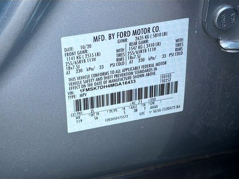 Used 2021 Ford Explorer XLT w/ Equipment Group 202A RWD image 32