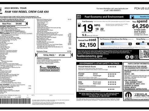 Used 2022 RAM 1500 Rebel w/ Rebel Level B Equipment Group image 4