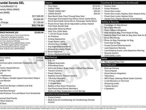 Used 2024 Hyundai Sonata SEL w/ Convenience Package FWD image 2