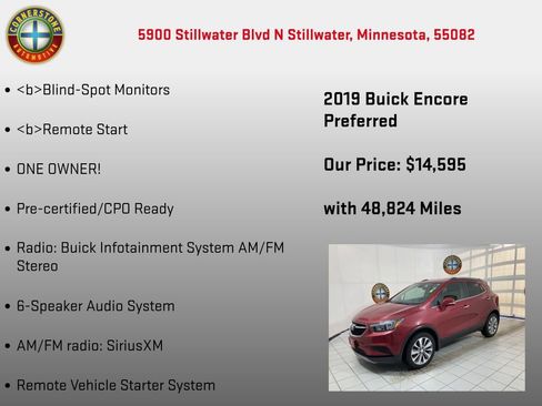 Used 2019 Buick Encore Preferred w/ Safety Package image 5