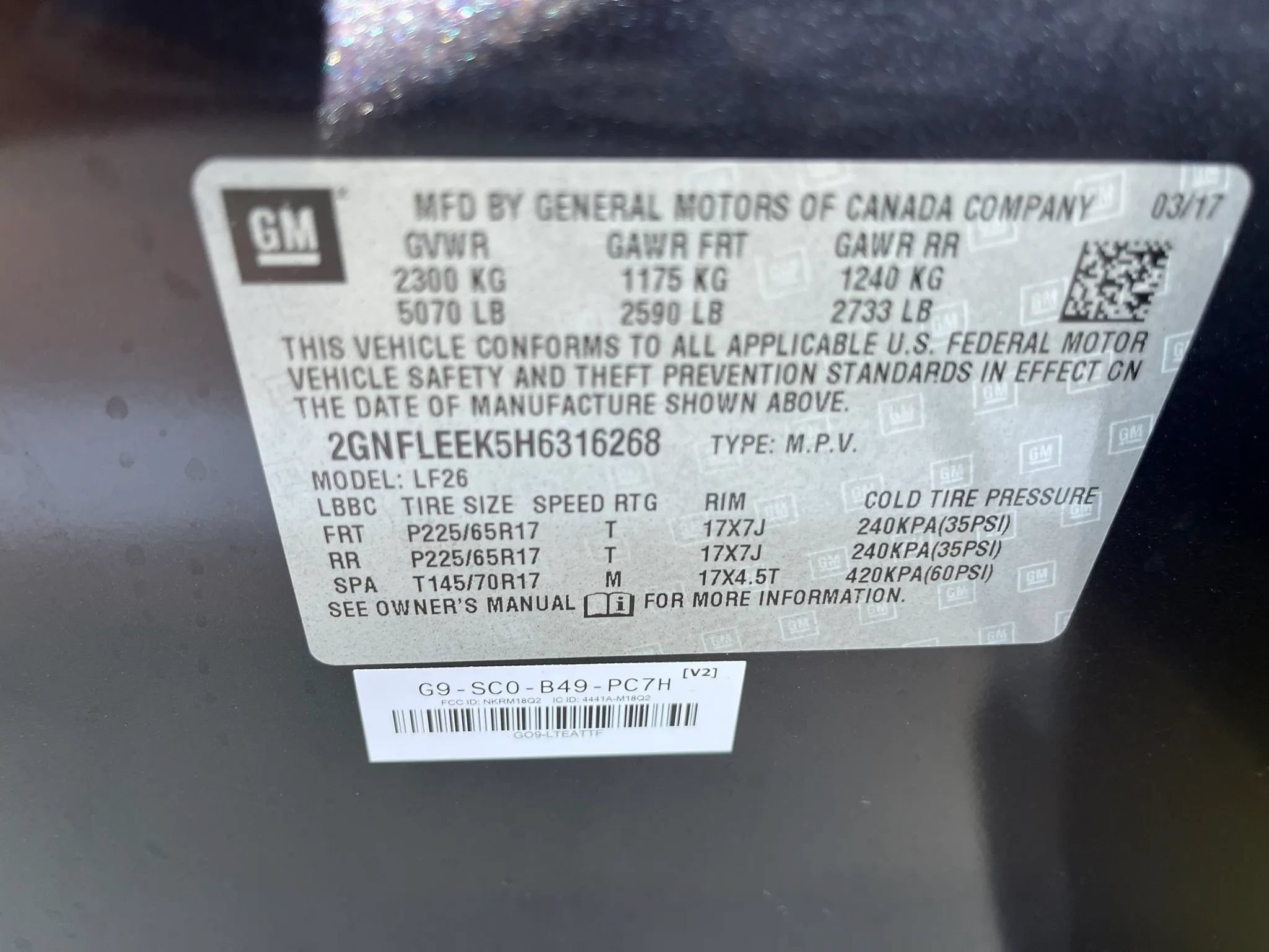 Used 2017 Chevrolet Equinox LS AWD/4WD image 52