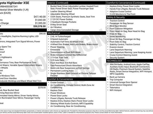 Used 2025 Toyota Highlander XSE AWD/4WD image 23