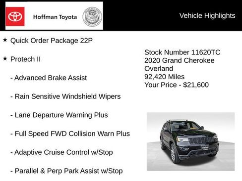 Used 2020 Jeep Grand Cherokee Overland AWD/4WD image 5