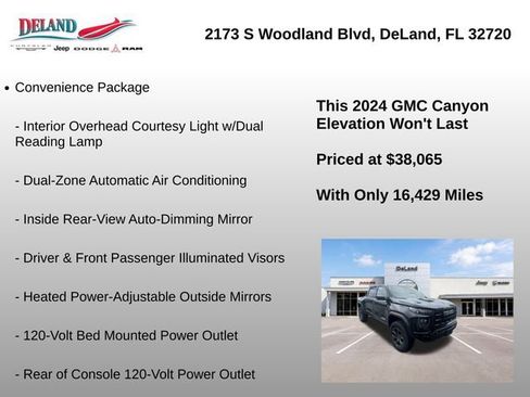 Used 2024 GMC Canyon Elevation w/ Elevation Premium Package AWD/4WD image 3