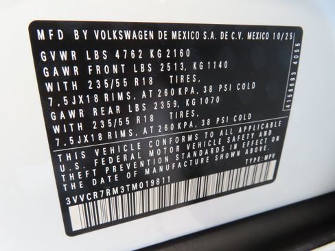 New 2026 Volkswagen Tiguan S FWD image 29