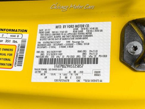 Used 2017 Ford Mustang Shelby GT350R w/ GT350R Equipment Group 920A image 54