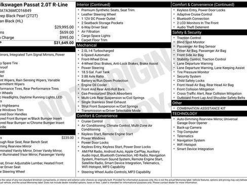 Used 2021 Volkswagen Passat 2.0T R-Line image 7