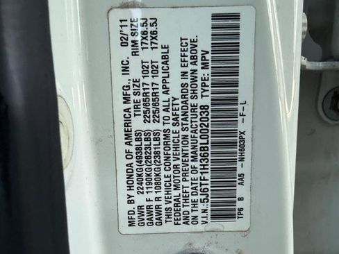 Used 2011 Honda Crosstour EX image 37