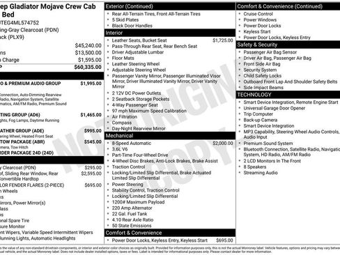 Used 2021 Jeep Gladiator Mojave AWD/4WD image 4