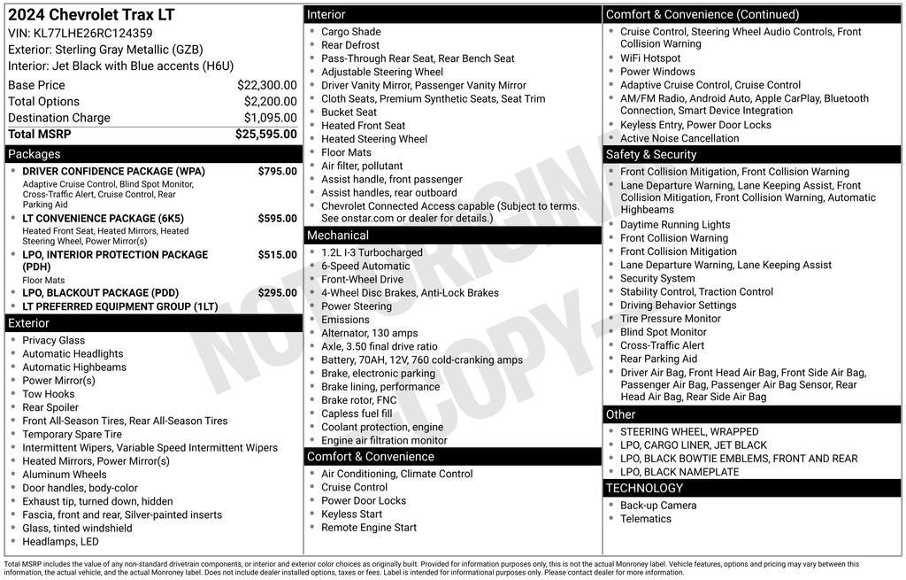 Used 2024 Chevrolet Trax LT w/ Driver Confidence Package FWD image 5