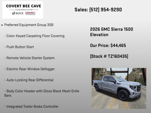 New 2026 GMC Sierra 1500 Elevation RWD image 12