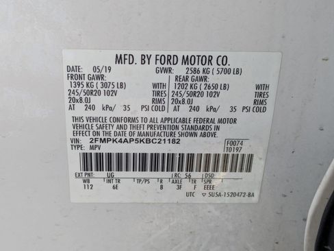 Used 2019 Ford Edge ST w/ Convenience Package AWD/4WD image 32