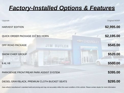 Used 2018 RAM 2500 Big Horn w/ Harvest Edition AWD/4WD image 1