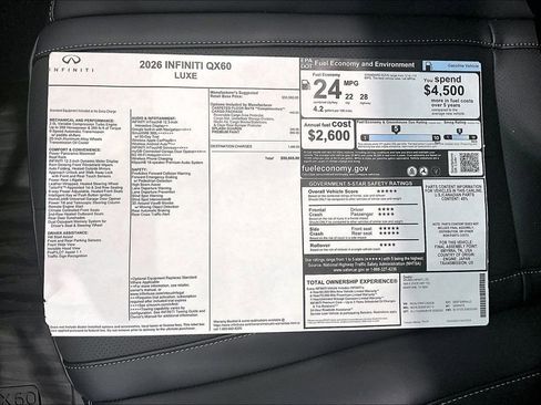 New 2026 INFINITI QX60 Luxe w/ Cargo Package image 24