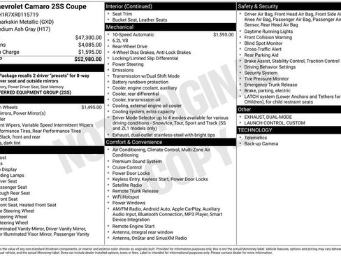 Used 2024 Chevrolet Camaro SS image 7