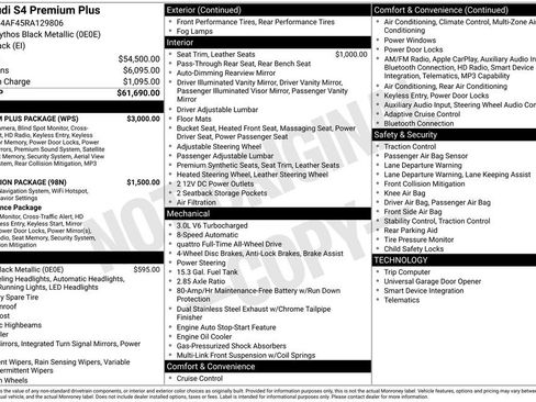 Used 2024 Audi S4 Premium Plus w/ Premium Plus Package image 12