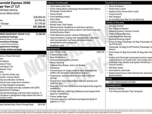 Used 2019 Chevrolet Express 3500 LT w/ LT Preferred Equipment Group image 3