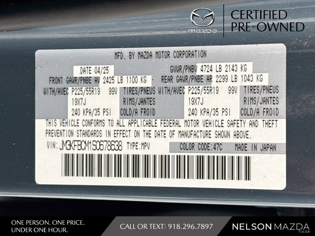 Certified 2025 MAZDA CX-5 Carbon Edition AWD/4WD image 56