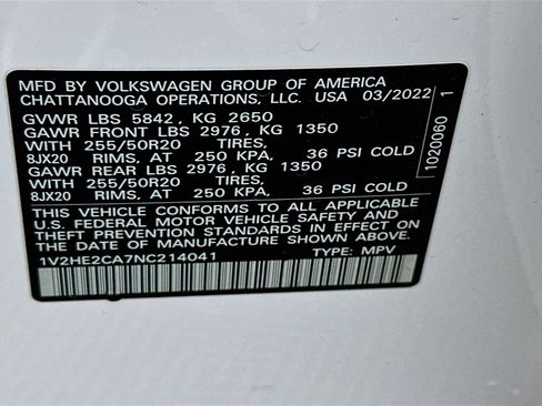 Used 2022 Volkswagen Atlas Cross Sport SE image 12