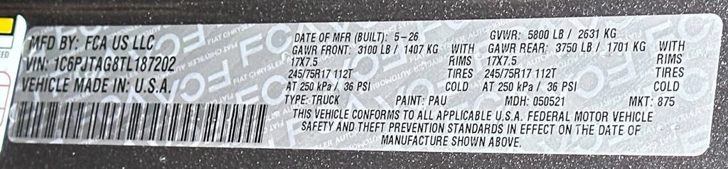 New 2026 Jeep Gladiator Sport AWD/4WD image 47
