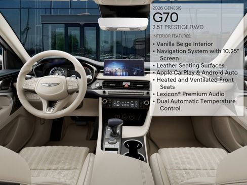 New 2026 Genesis G70 2.5T Prestige RWD image 15
