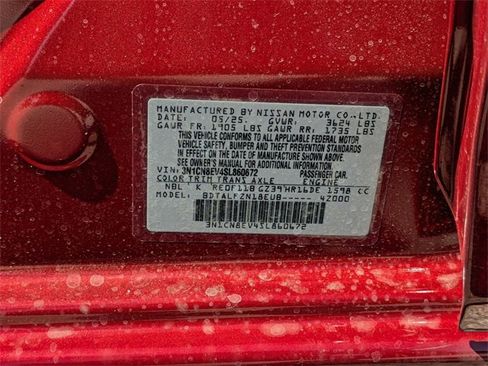 New 2025 Nissan Versa SV w/ Trunk Package image 33