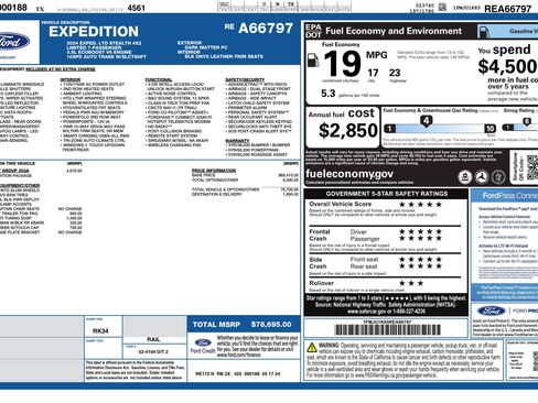 Used 2024 Ford Expedition Limited RWD image 3