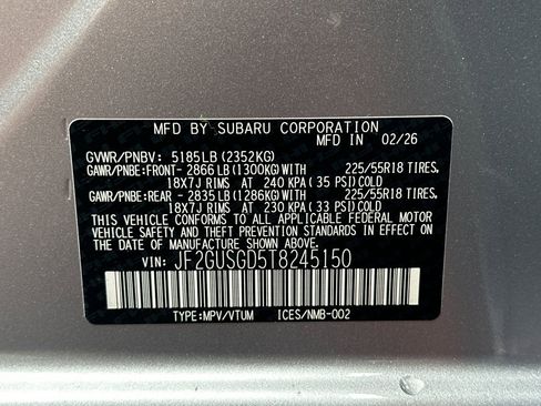 New 2026 Subaru Crosstrek 2.5i Sport AWD/4WD image 35