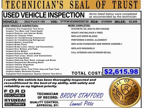 Used 2022 Ford F150 XLT w/ Equipment Group 302A High image 2